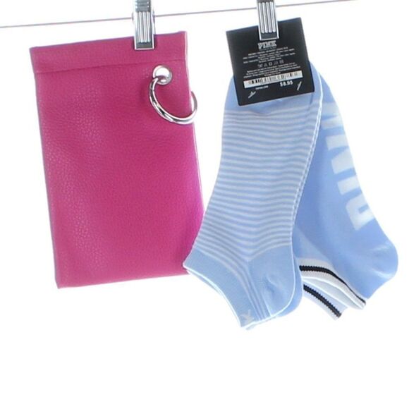 Pink Victoria's Secret Socks and Glasses Case Lot - Picture 2 of 2